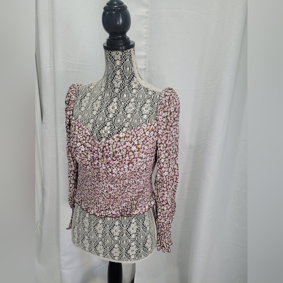 Sunday Best Sinatra Longsleeve Blouse Size Large - Picture 12 of 14